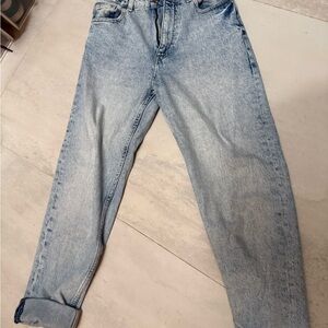Zara Men's Relaxed Fit Light Blue Jeans